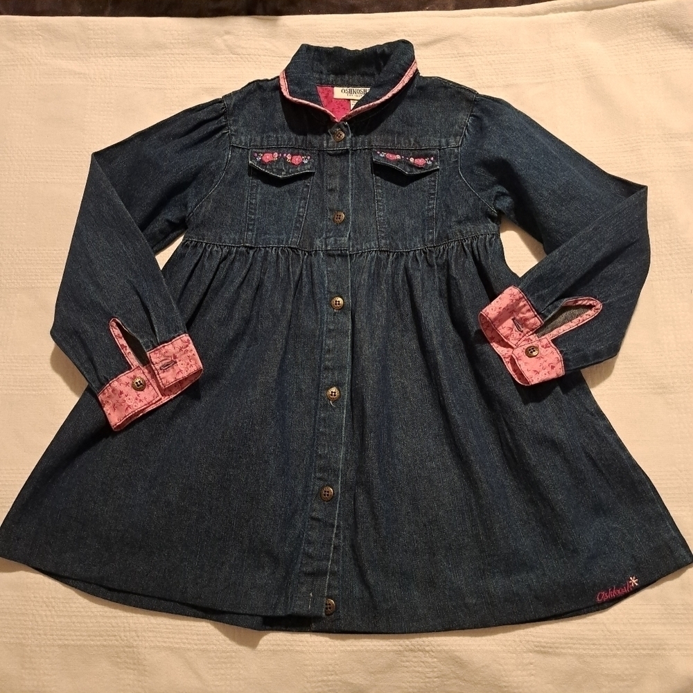 Oshkosh B'Gosh jean dress size 6, altered